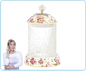 GA302 Melati Toples Permen Kaca Flora